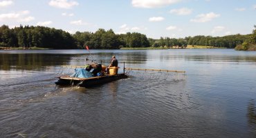 mobilna aeracja na jeziorze Trzesiecko
